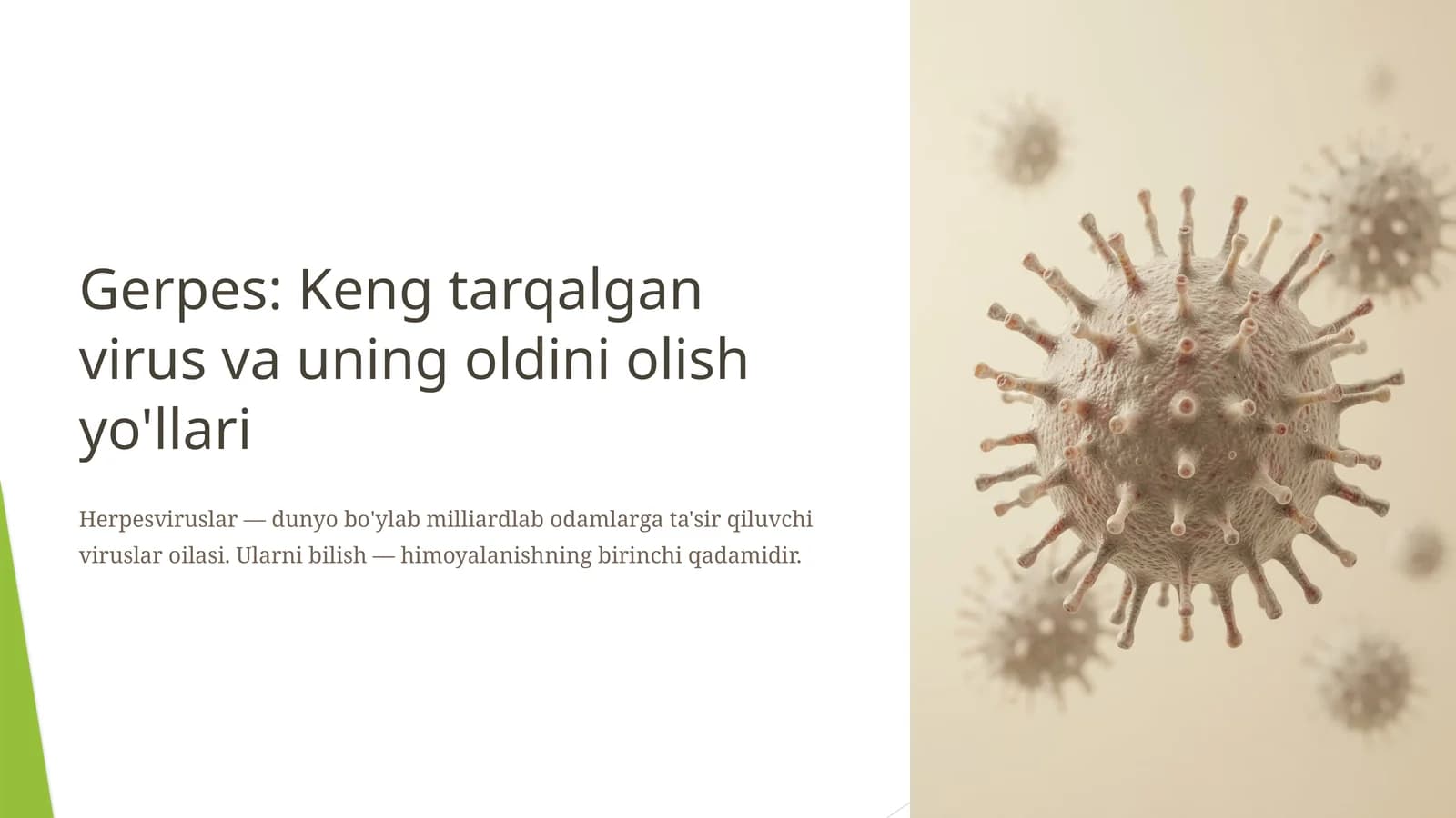 Gerpes: Keng tarqalgan virus va uning oldini olish yo'llari