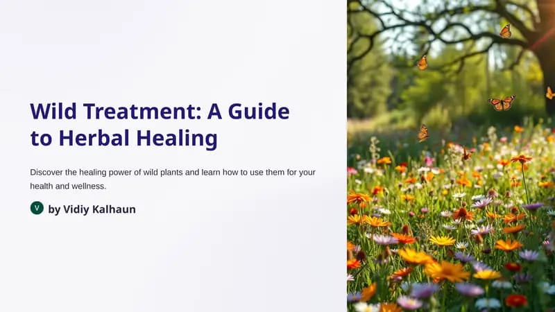 Wild Treatment: A Guide to Herbal Healing