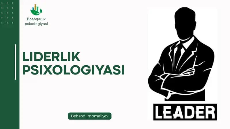 LIDERLIK PSIXOLOGIYASI