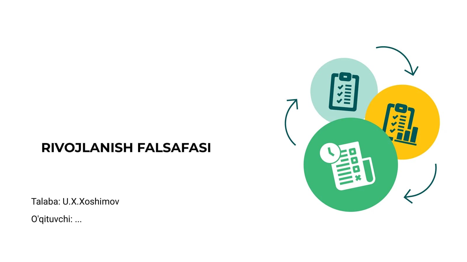 RIVOJLANISH FALSAFASI
