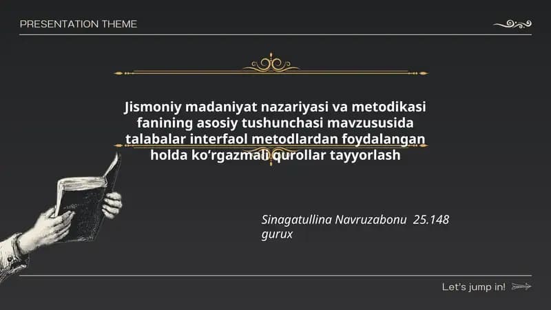 Jismoniy madaniyat nazariyasi va metodikasi