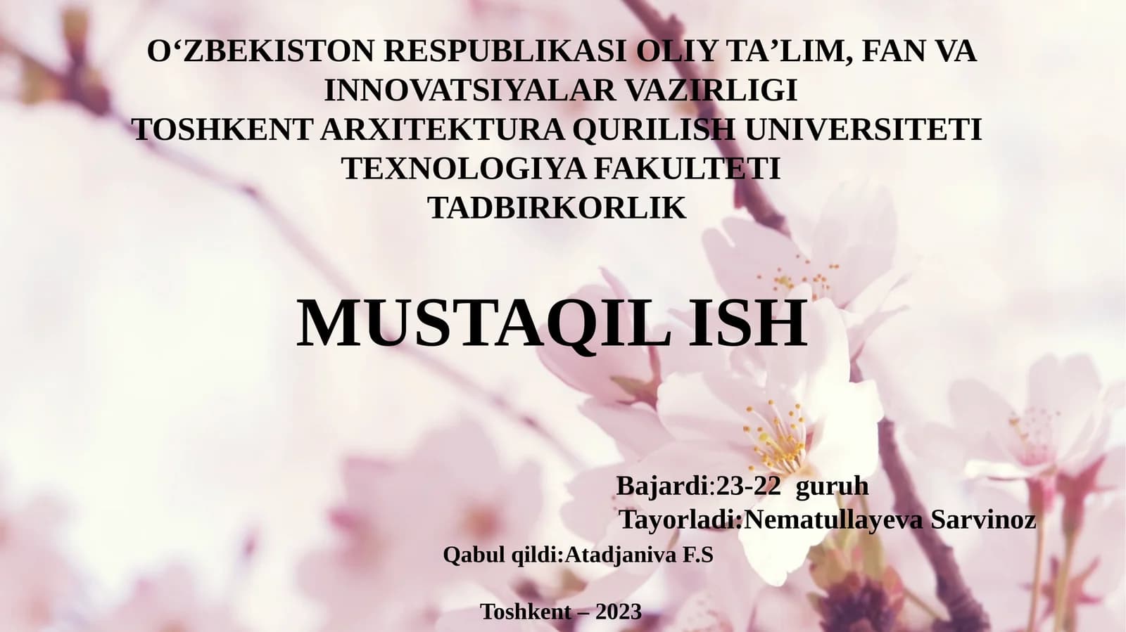 Tadbirkorlikni rivojlantirishning xorijiy tajribalari