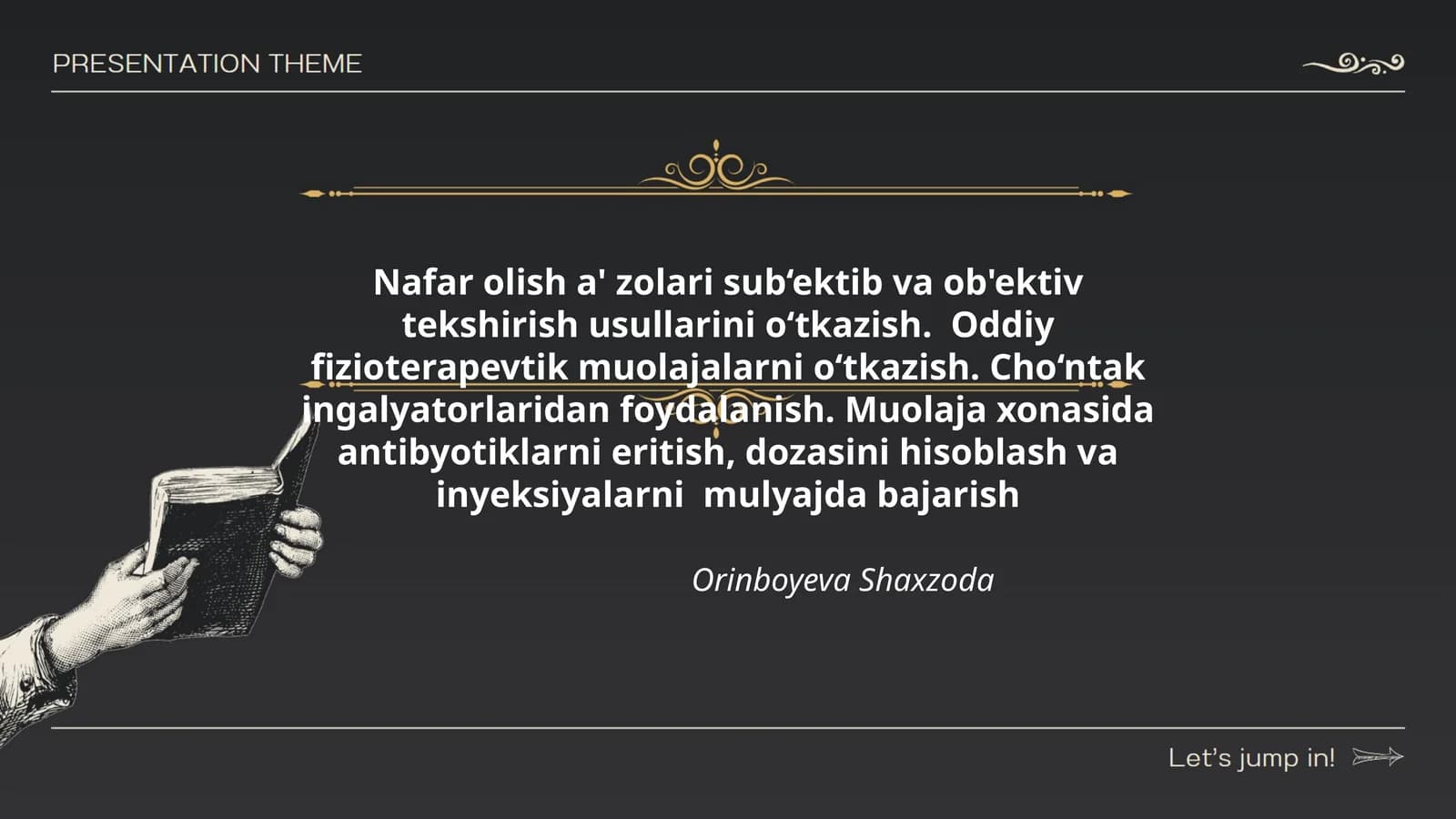Orinboyeva Shaxzoda