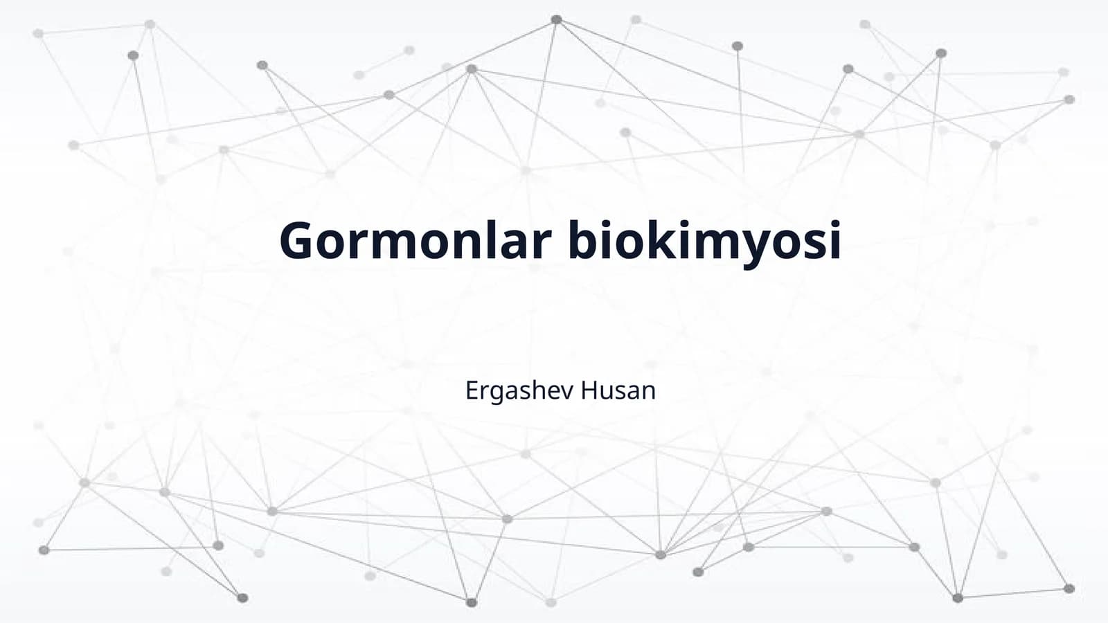 Gormonlar biokimyosi