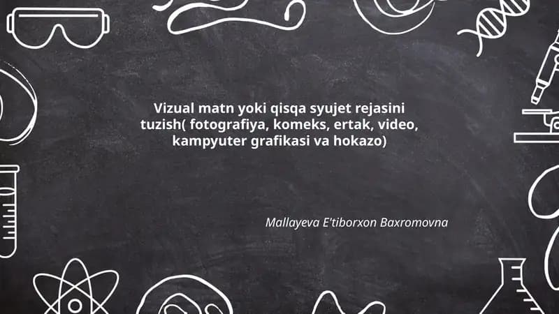 Komiks uchun panel va sahna tartibini loyihalash
