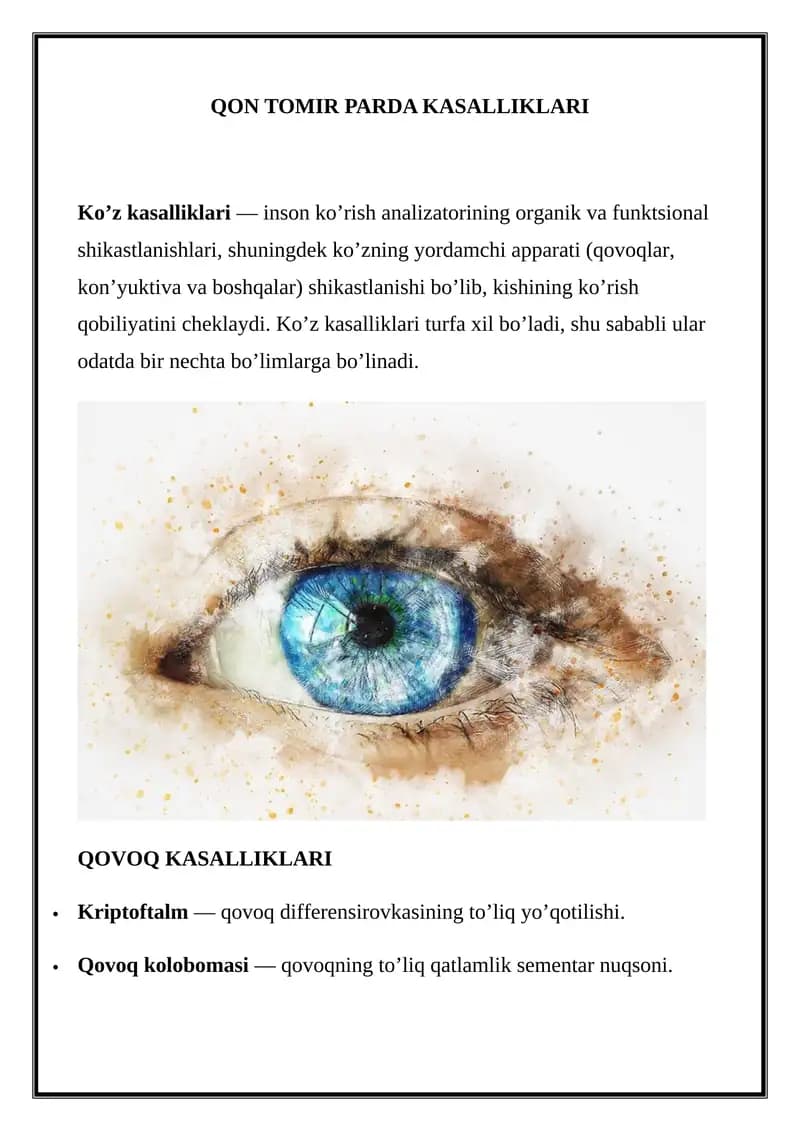 Qovoq kasalliklari