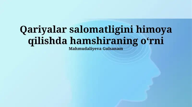 Keksalarni Salomatligini Himoya Qilishda Hamshiraning Rolini Tashkil Etgan Asosiy Vazifalar