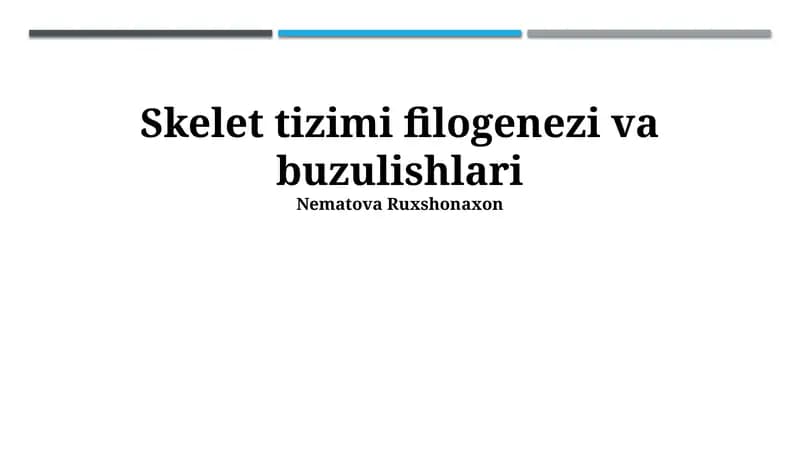 Filogenetika va osteoporoz