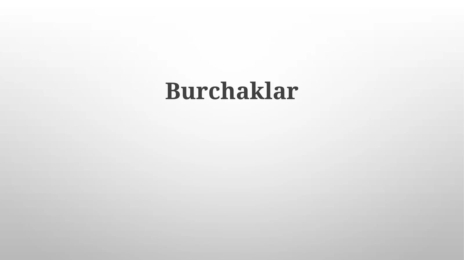 Burchaklar
