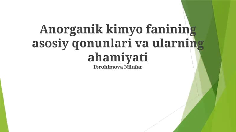 Massalarni saqlash qonuni