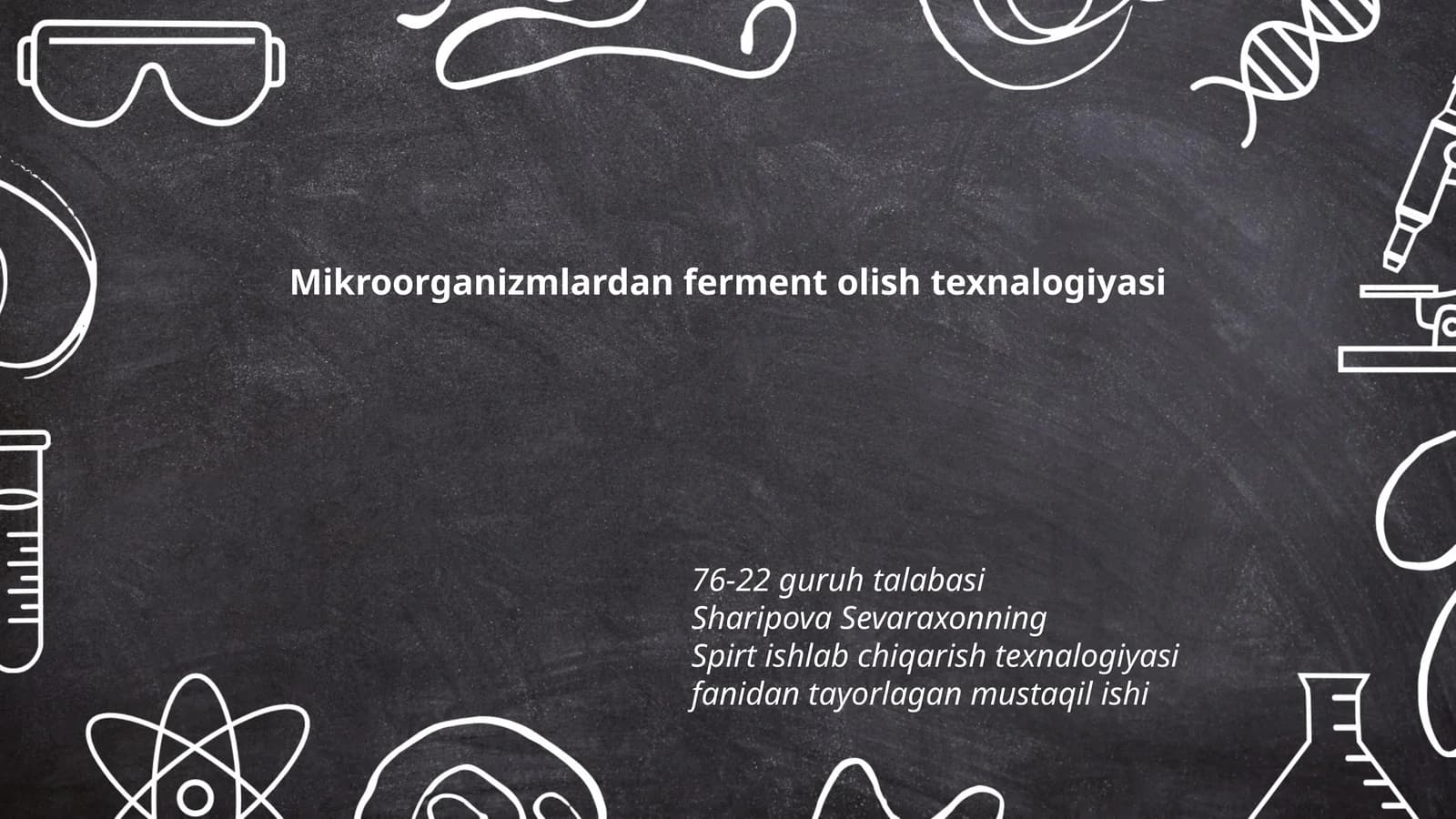 Mikroorganizmlardan ferment olish texnalogiyasi