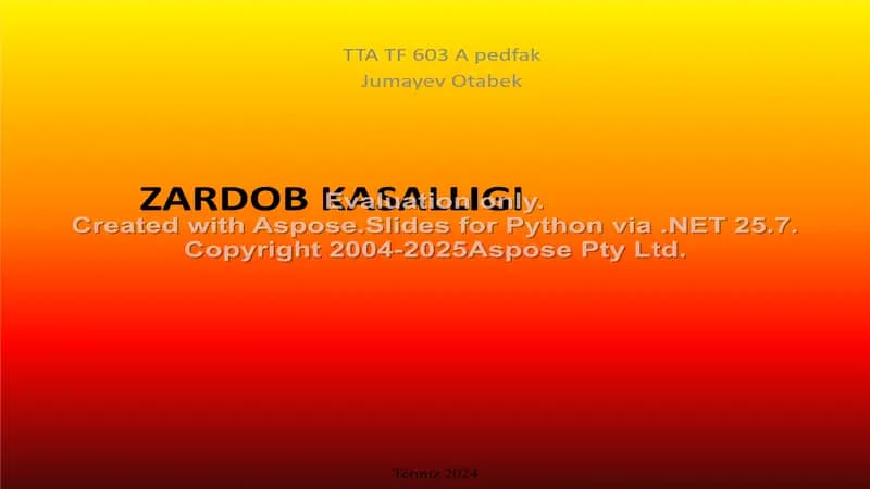 Zardob kasalligi
