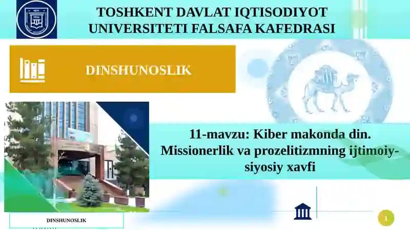 Kiber makondadin. Missionerlik va prozelitizmning ijtimoiy-siyosiy xavfi