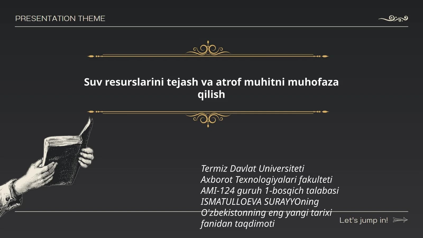 O'zbekistonning eng yangi tarixi fanidan taqdimoti