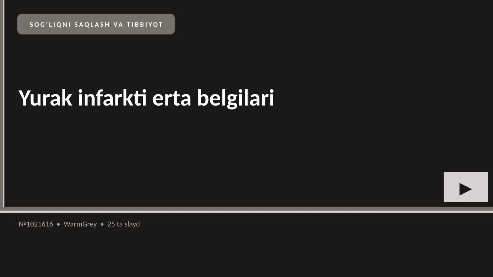 Yurak infarkti erta belgilari