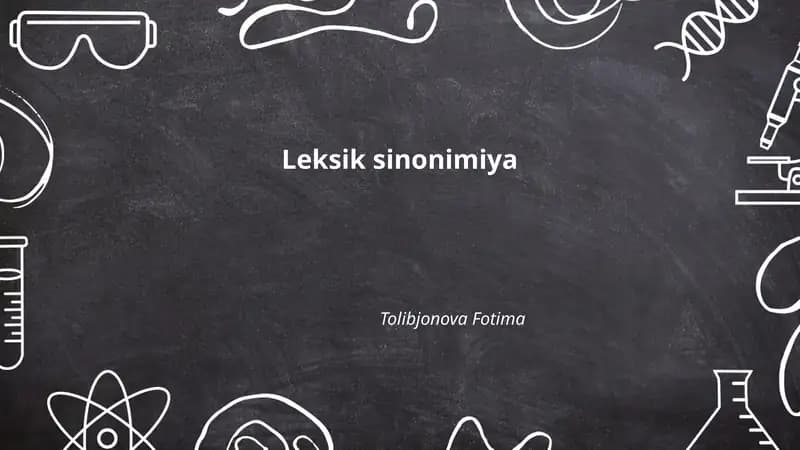 Leksik sinonimiya