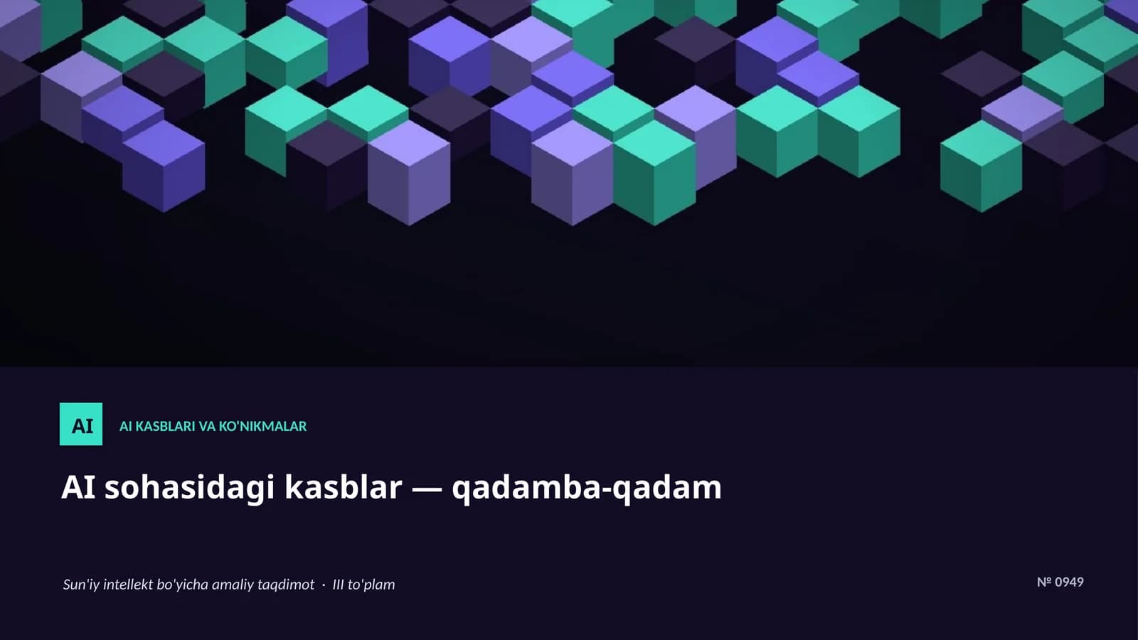 AI KASBLARI VA KO'NIKMALAR