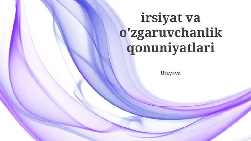 Mendelning irsiyat qonunlari