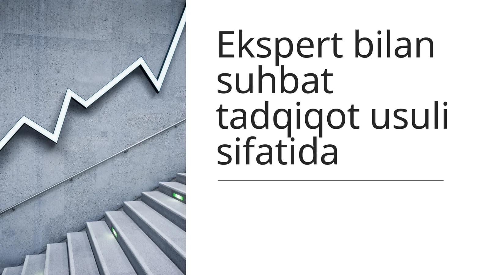 Ekspert bilan suhbat tadqiqot usuli sifatida