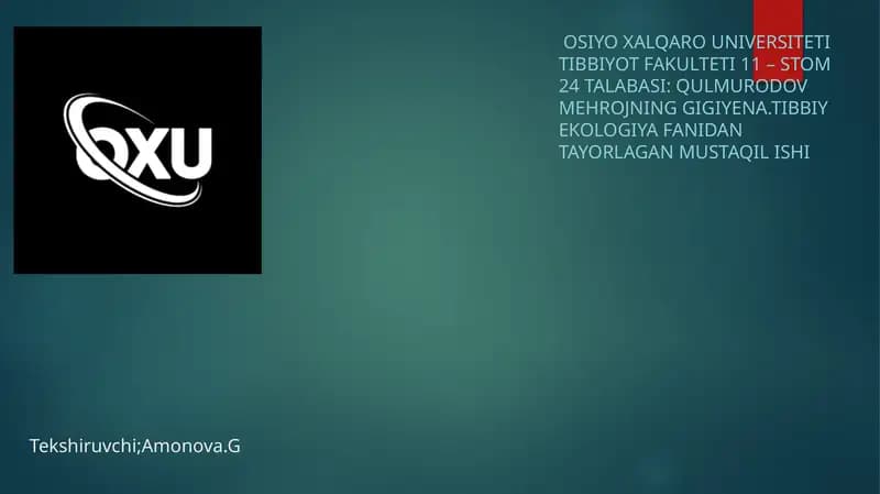 Atrof-muhit gigiyenasi