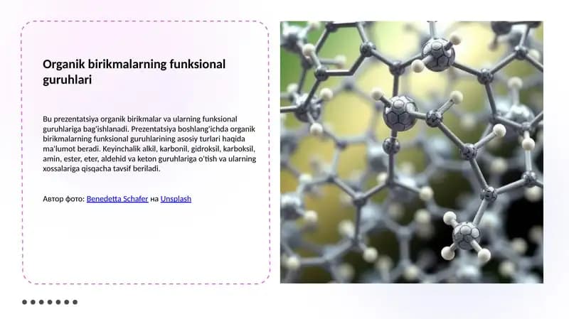 Organik birikmalarning funksional guruhlari