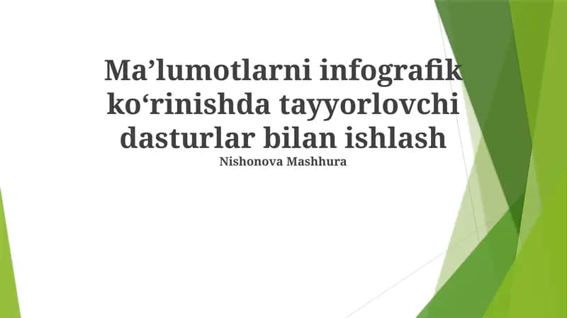 Infografika Dasturlari