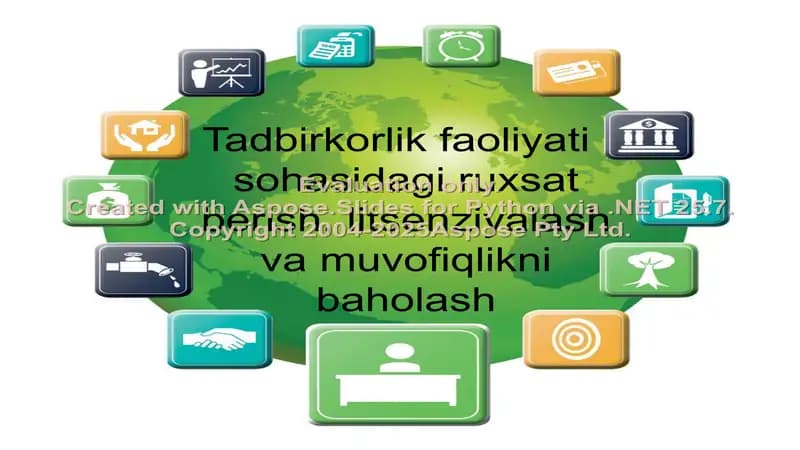 Tadbirkorlik faoliyati sohasidagi ruxsat berish, litsenziyalash va muvofiqlikni baholash