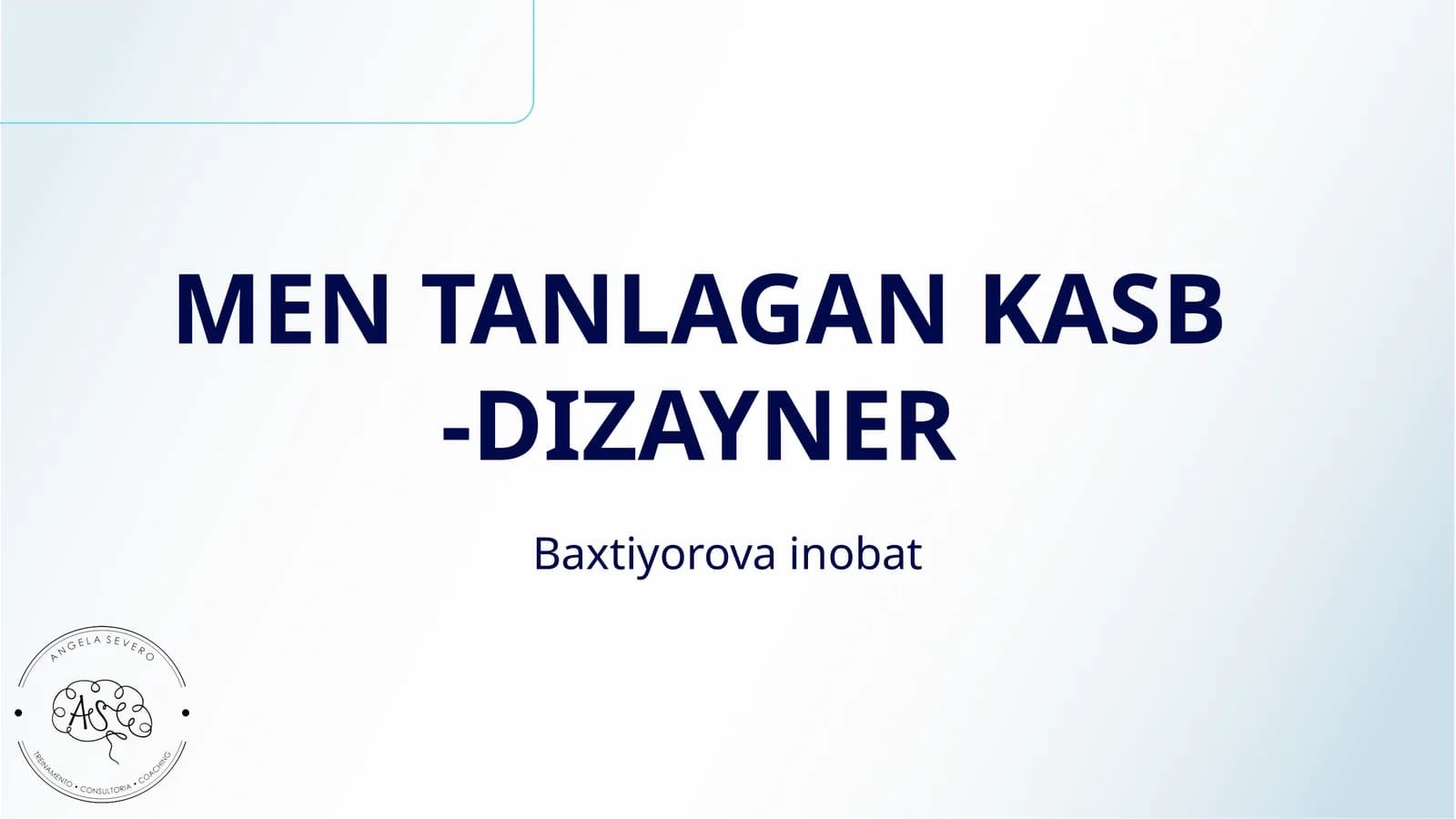 MEN TANLAGAN KASB -DIZAYNER