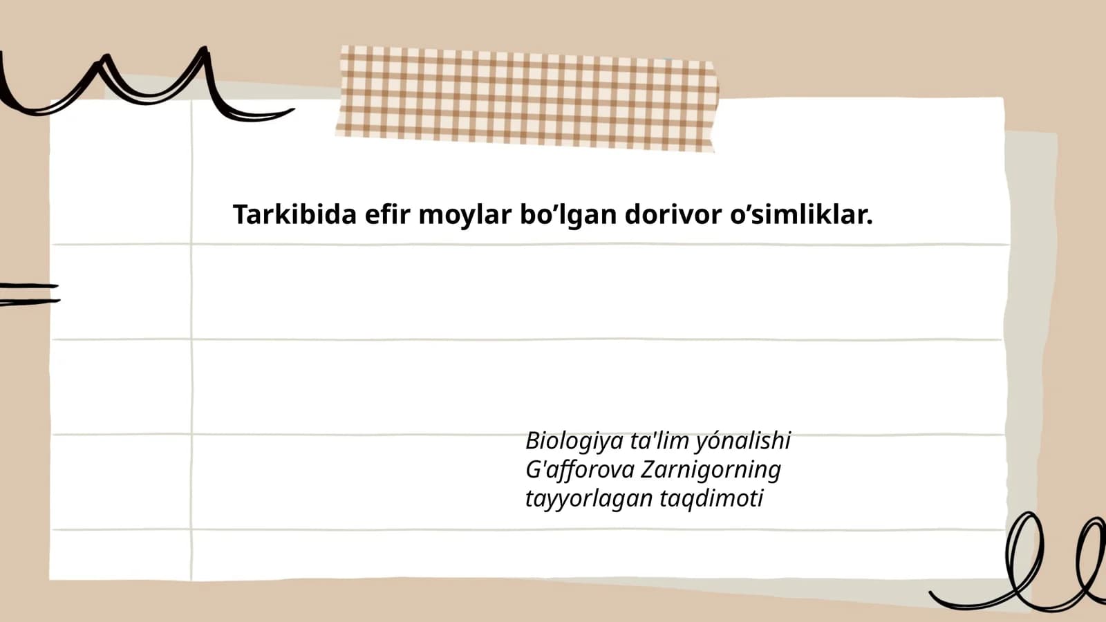 Efir moylari ta'siridagi fitoterapiya