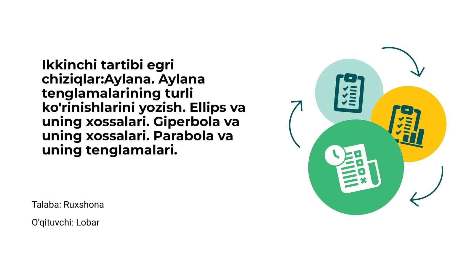 Ikkinchi Tartibi Egri Chiziqlar Nima?
