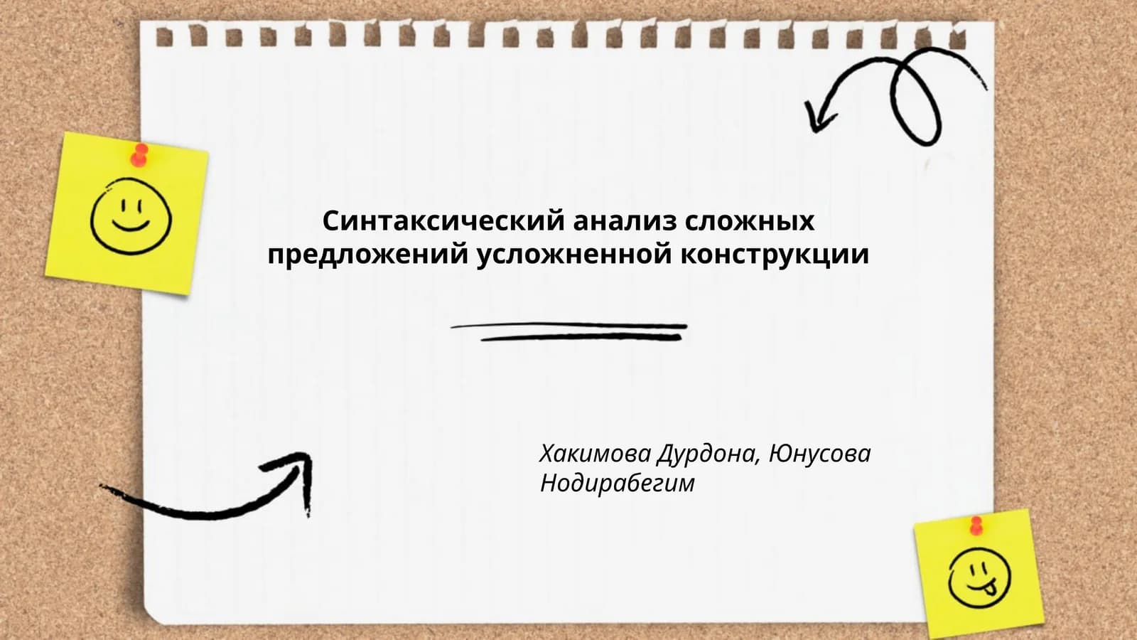Синтаксический анализ сложных предложений усложненной конструкции