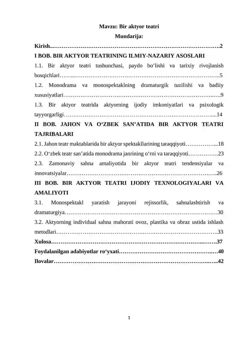 Bir aktyor teatri