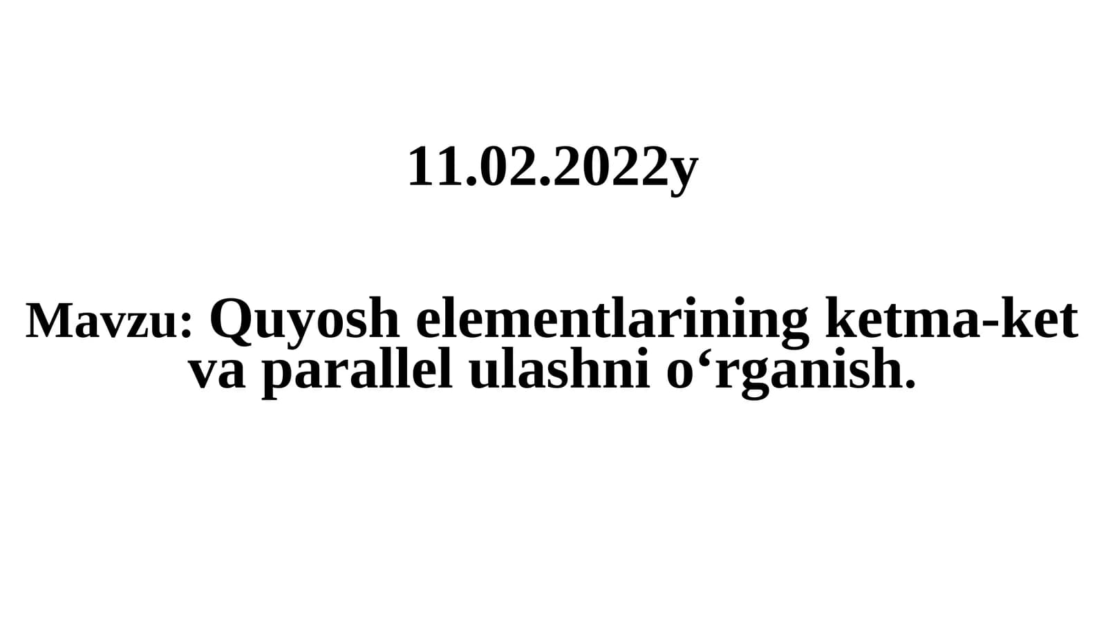 Quyosh batareyalarini ketma-ket ulash