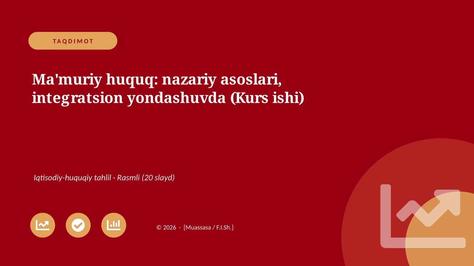 Ma'muriy huquq: nazariy asoslari, integratsion yondashuvda (Kurs ishi)