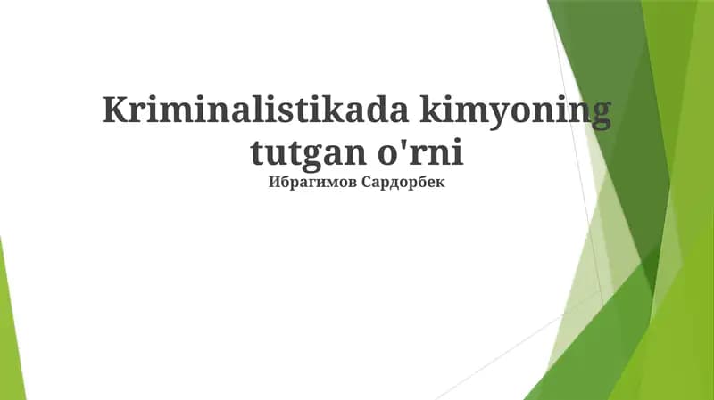 Kimyoviy tahlil usullari