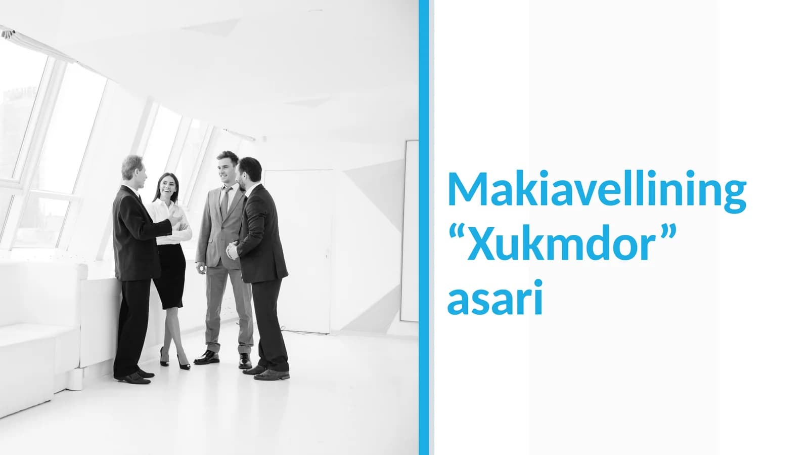 Makiavellining “Xukmdor” asari