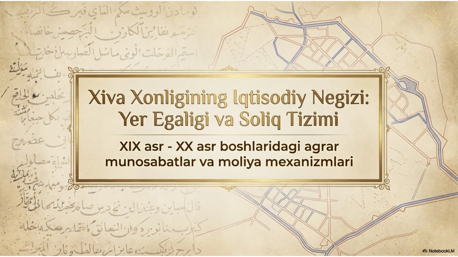 Xiva xonligida yer egaligi adno avsat aʼlotarix