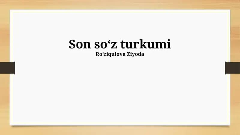 Ot kesimlarining tarjimasiga oid masalalar