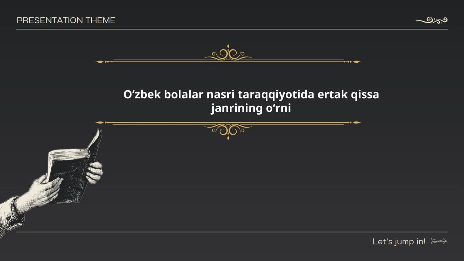 Oʻzbek bolalar nasri taraqqiyotida ertak qissa janrining oʻrni