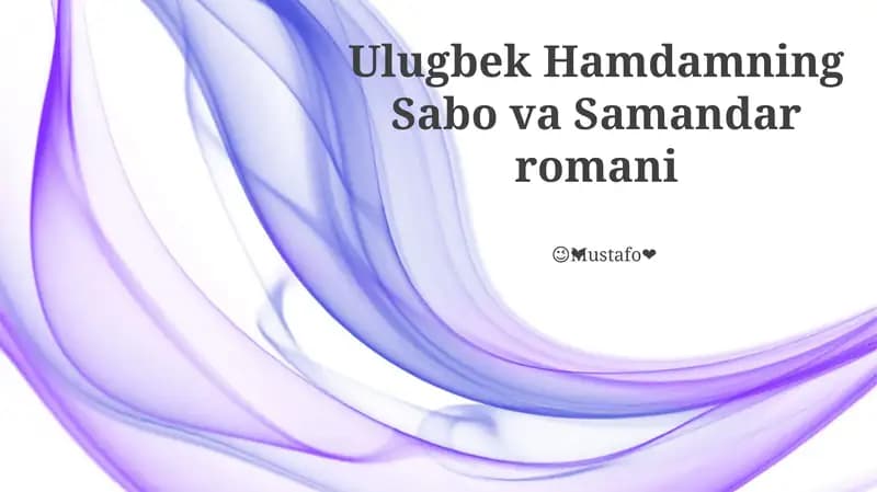Sabo va Samandar romani