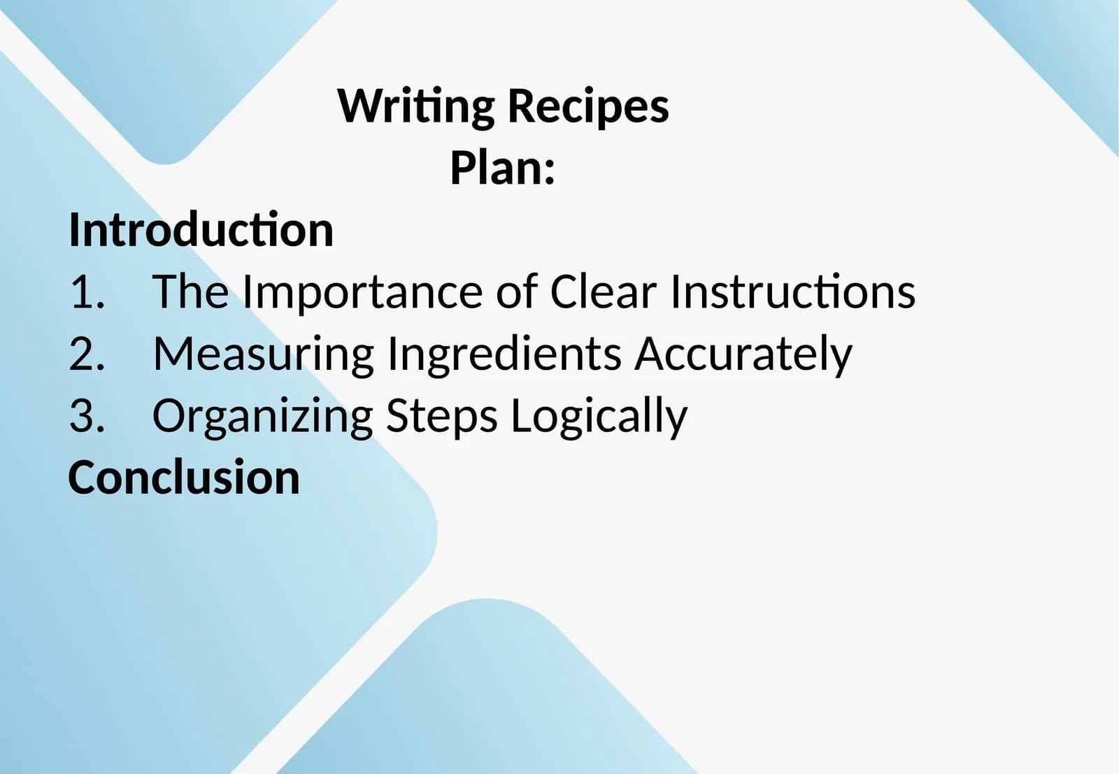 WritingRecipes