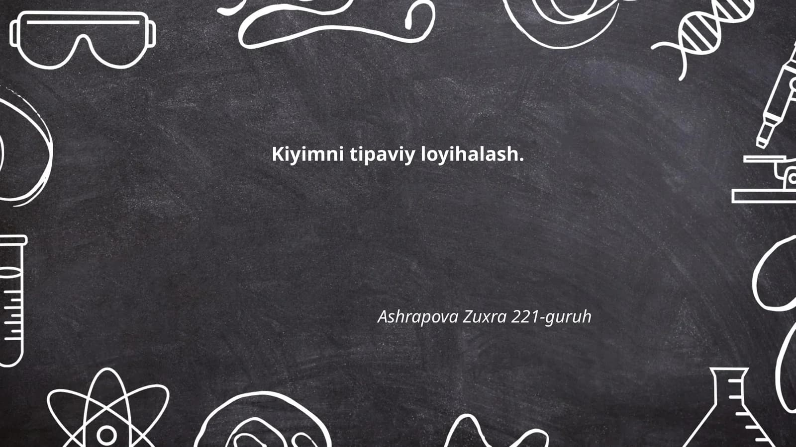 Kiyimni tipaviy loyihalash