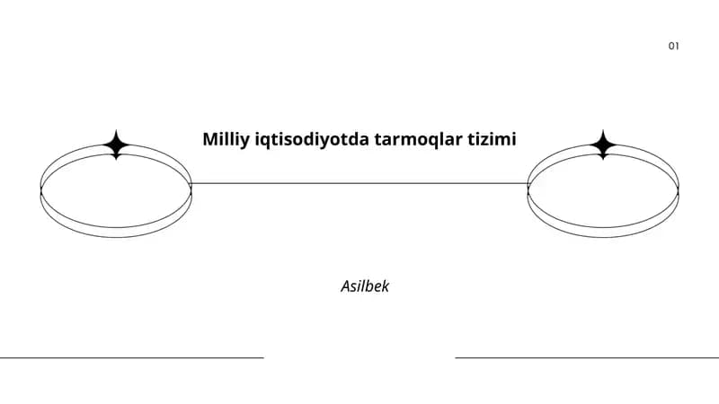 Milliy iqtisodiyotda tarmoqlar tizimi