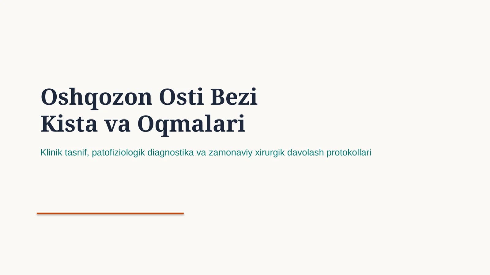 OSHQOZON OSTI BEZI KISTA VA OQMALARI | 15 SLAYDLI PROFESSIONAL TIBBIY TAQDIMOT