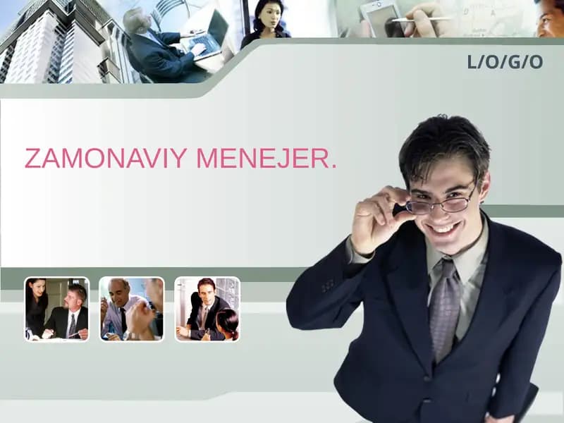 ZAMONAVIY MENEJER