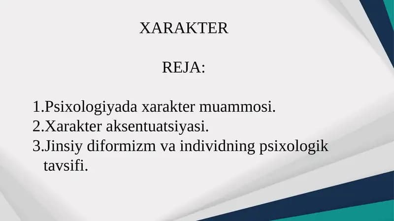 XARAKTER