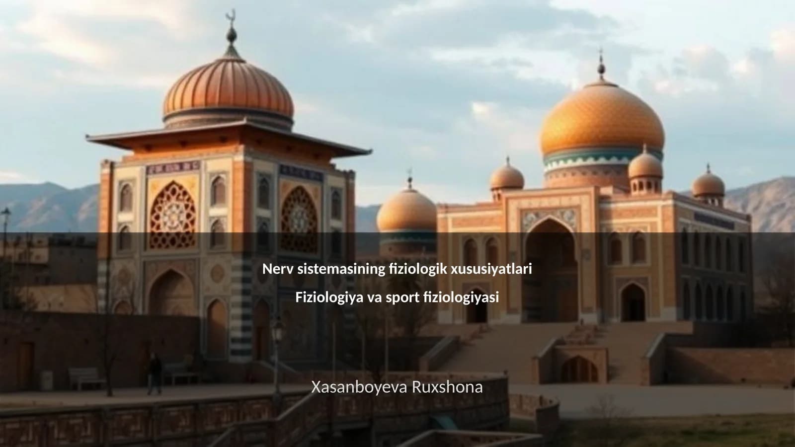 Nerv sistemasining fiziologik xususiyatlari
