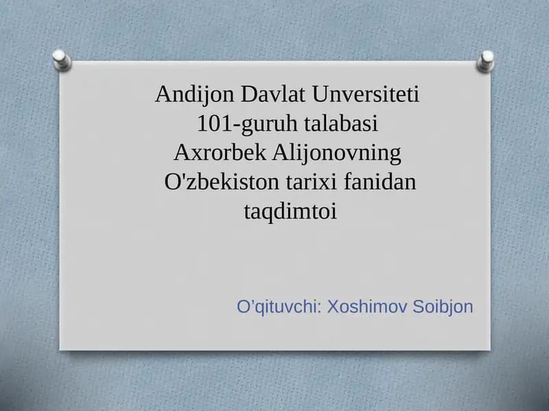 Tuproqqal’a yodgorligi