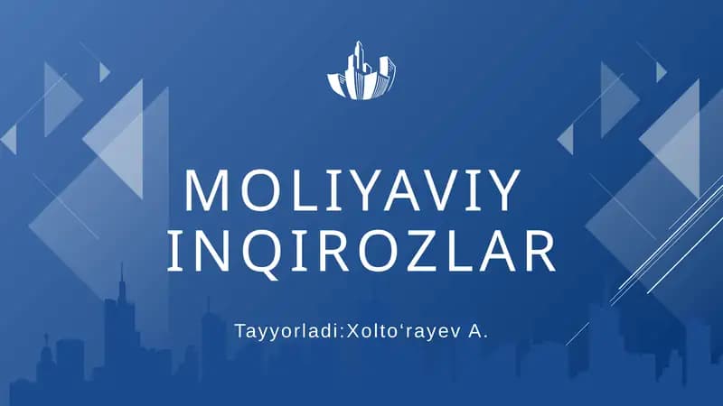 Moliyaviy vositachilar tomonidan ko‘rsatiladigan moliyaviy xizmatlar
