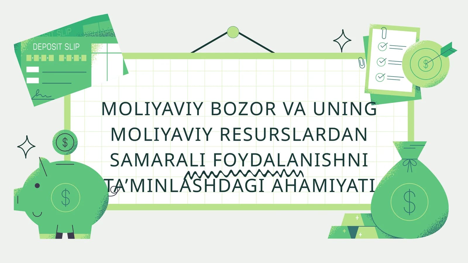 Moliyaviy bozor va uning moliyaviy resurslardan samarali foydalanishni ta'minlashdagi ahamiyati